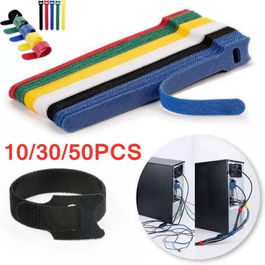 Cinta organizador cables 10pcs
